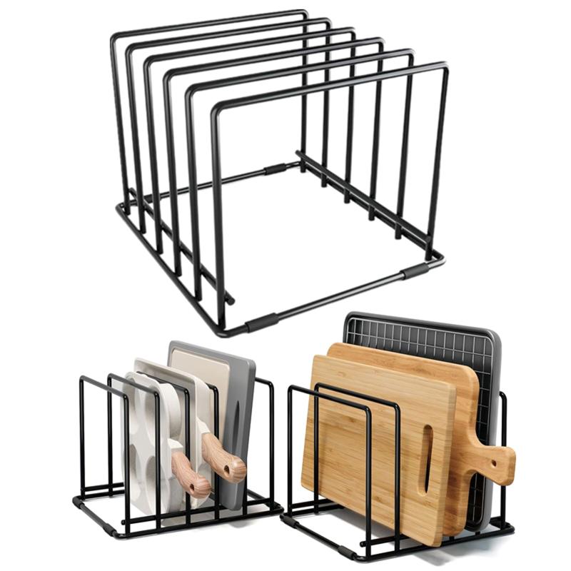 Kitchen Baking Pan Storage - Anti-slip Feet Organizer Baking Tray Holder