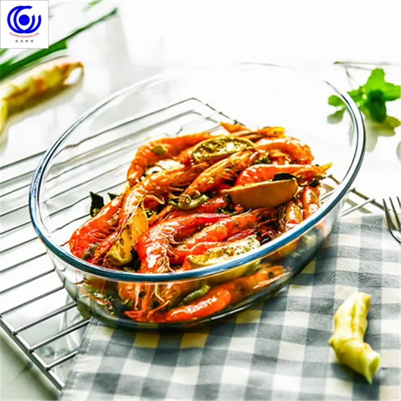 Kitchen Baking Pan Storage - Large Capacity Toughened Glass Baking Dish