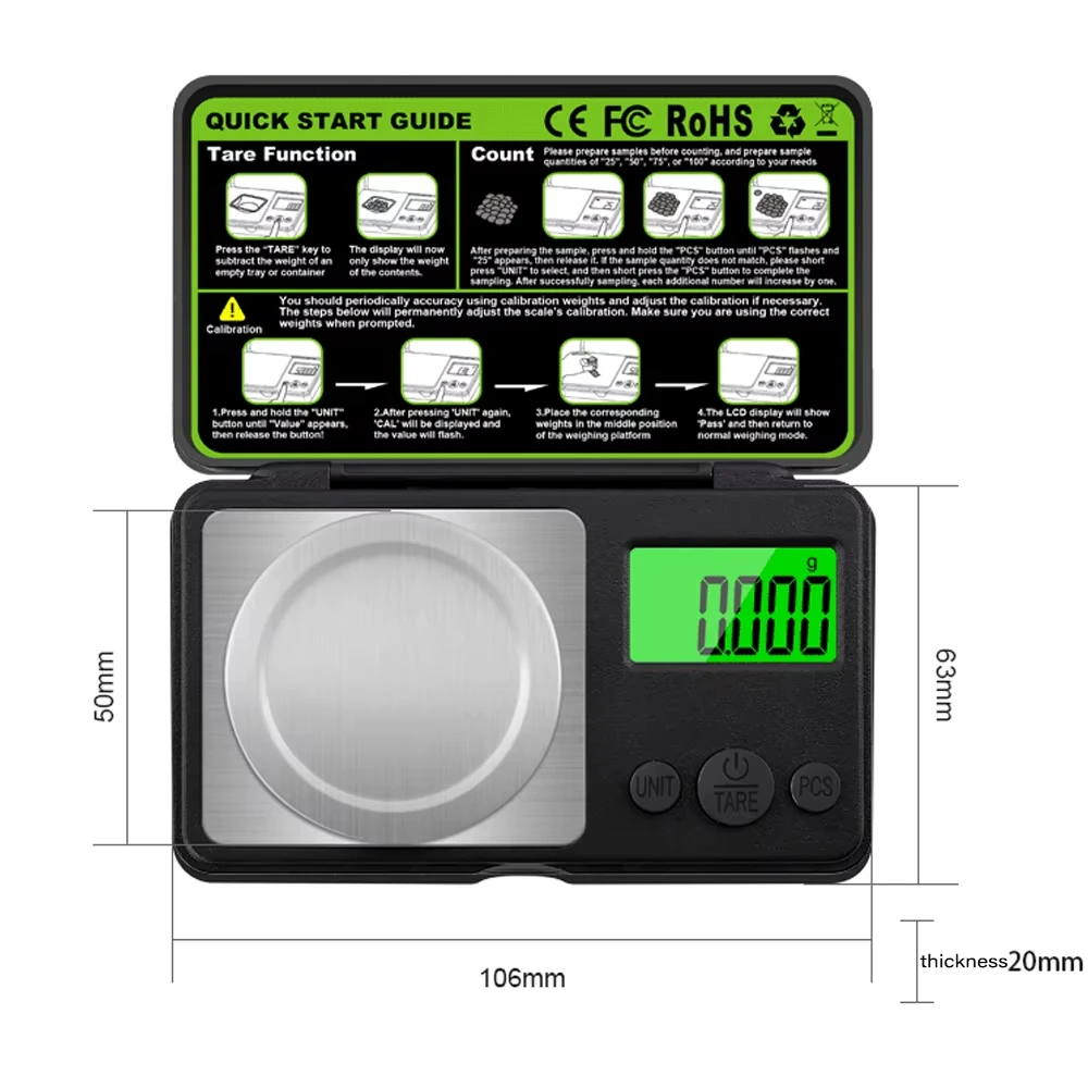 Mini Kitchen Baking - Mini Digital Scale Jewelry Milligram Scales