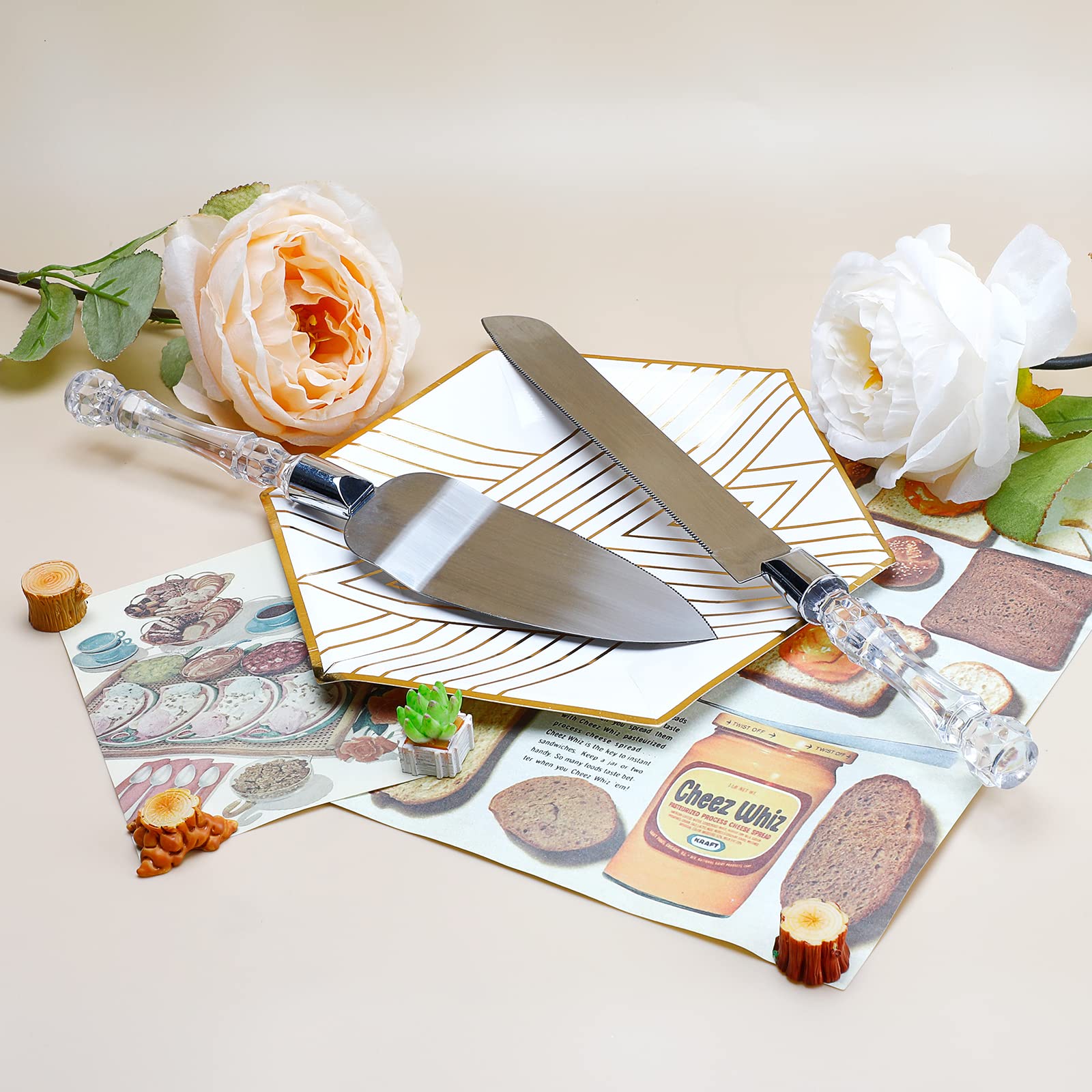 Cake Knife and Server Set Crys - огляд і ціна Offset Spatula Set