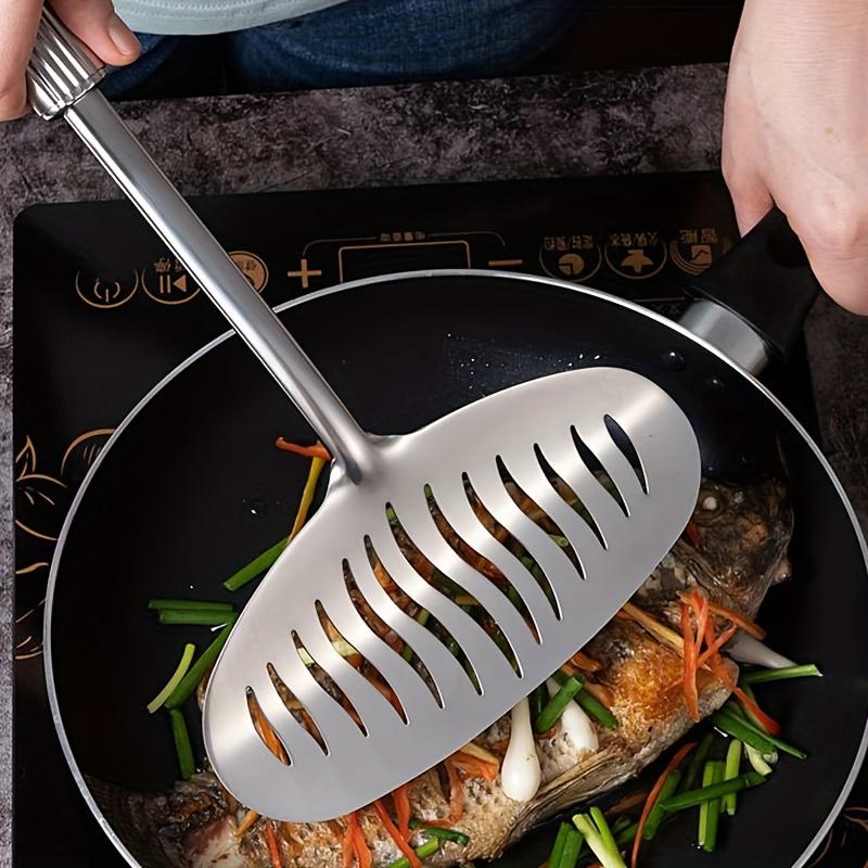 New Large Stainless Steel Fish - огляд і ціна Offset Spatula Set