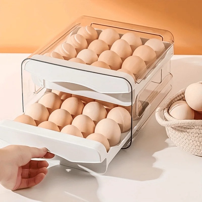 1pc Kitchen Egg Storage Box Re - огляд і ціна Kitchen Baking Tray Storage