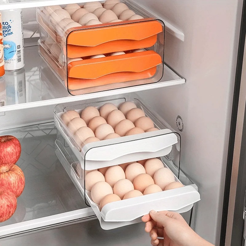 1pc Kitchen Egg Storage Box Re - огляд і ціна Kitchen Baking Tray Storage