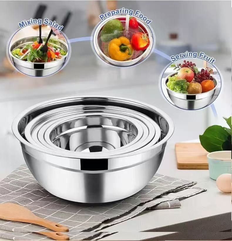 Thickened Stainless Steel Mixi - огляд і ціна Kitchen Baking Set