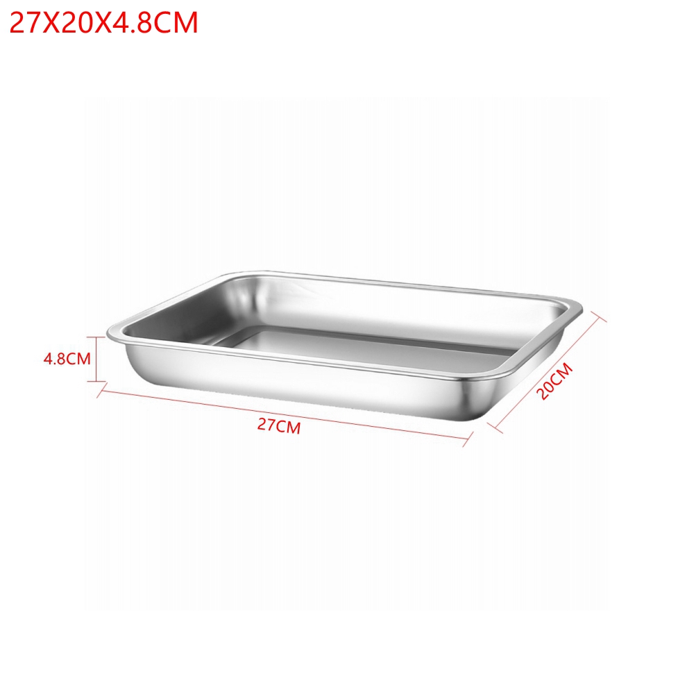 1PCS Stainless Steel Food Deep - огляд і ціна Kitchen Baking Pan Storage