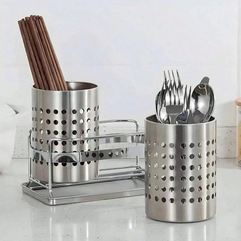 #New.Stainless Steel Cylindric - огляд і ціна Kitchen Baking Tray Storage