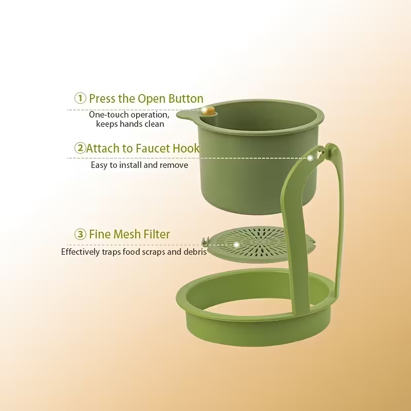 Press-Type Drain Basket: Food  - огляд і ціна Kitchen Jobs