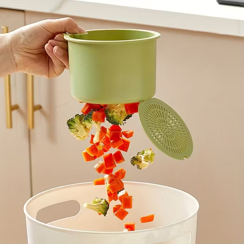 Press-Type Drain Basket: Food  - огляд і ціна Kitchen Jobs