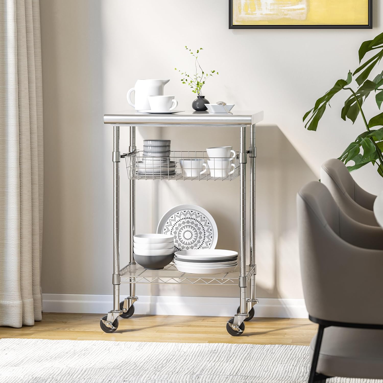 Stainless Steel Commercial Pre - огляд і ціна Kitchen Baking Cart