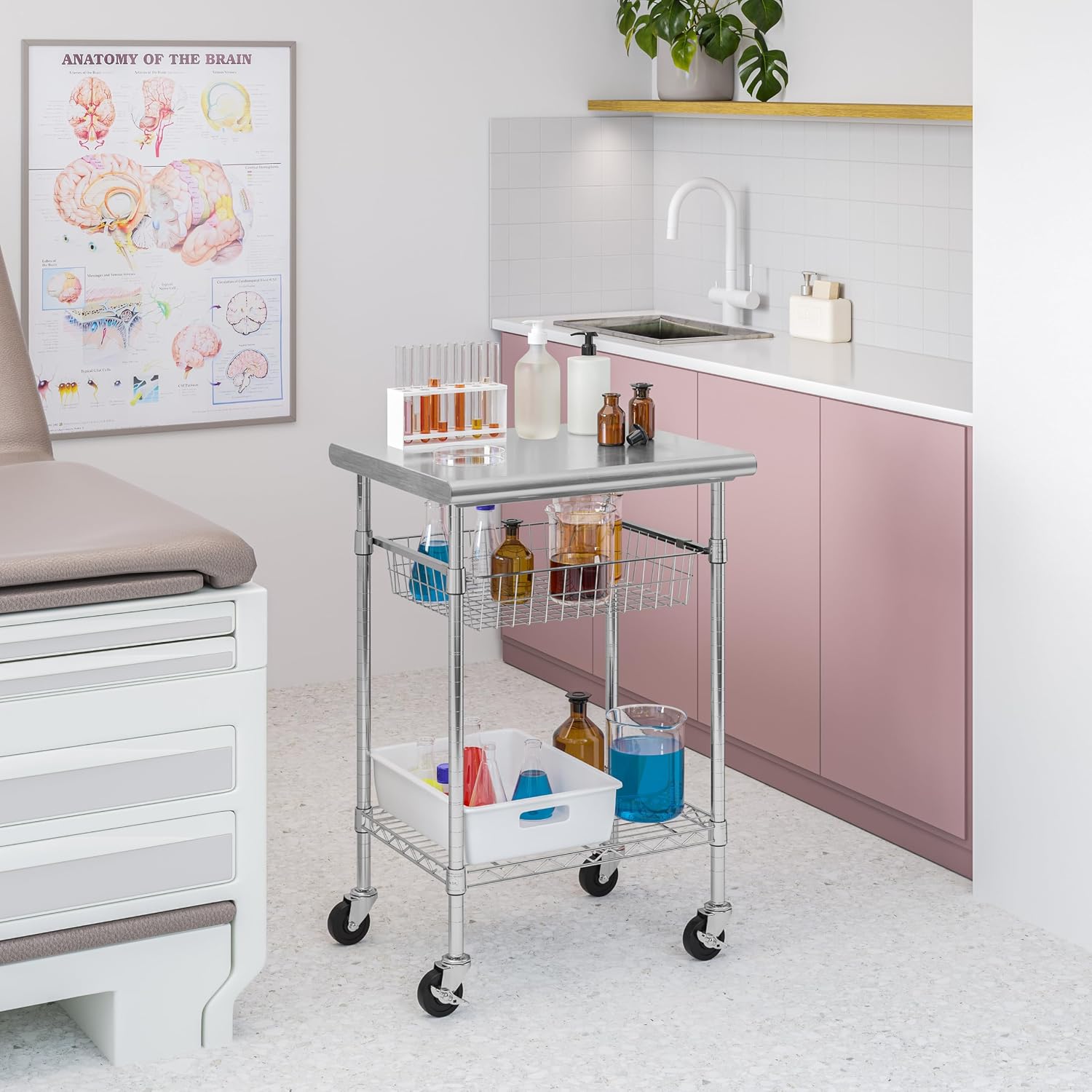 Stainless Steel Commercial Pre - огляд і ціна Kitchen Baking Cart