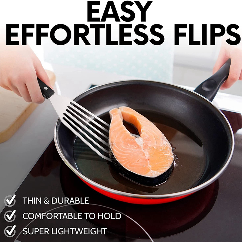 12.4Inch Fish Spatula- Slotted - огляд і ціна Offset Spatula Set