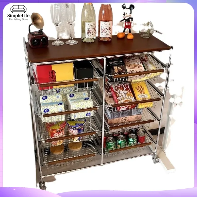 Retro Kitchen Cart with Wheels - огляд і ціна Kitchen Baking Cart