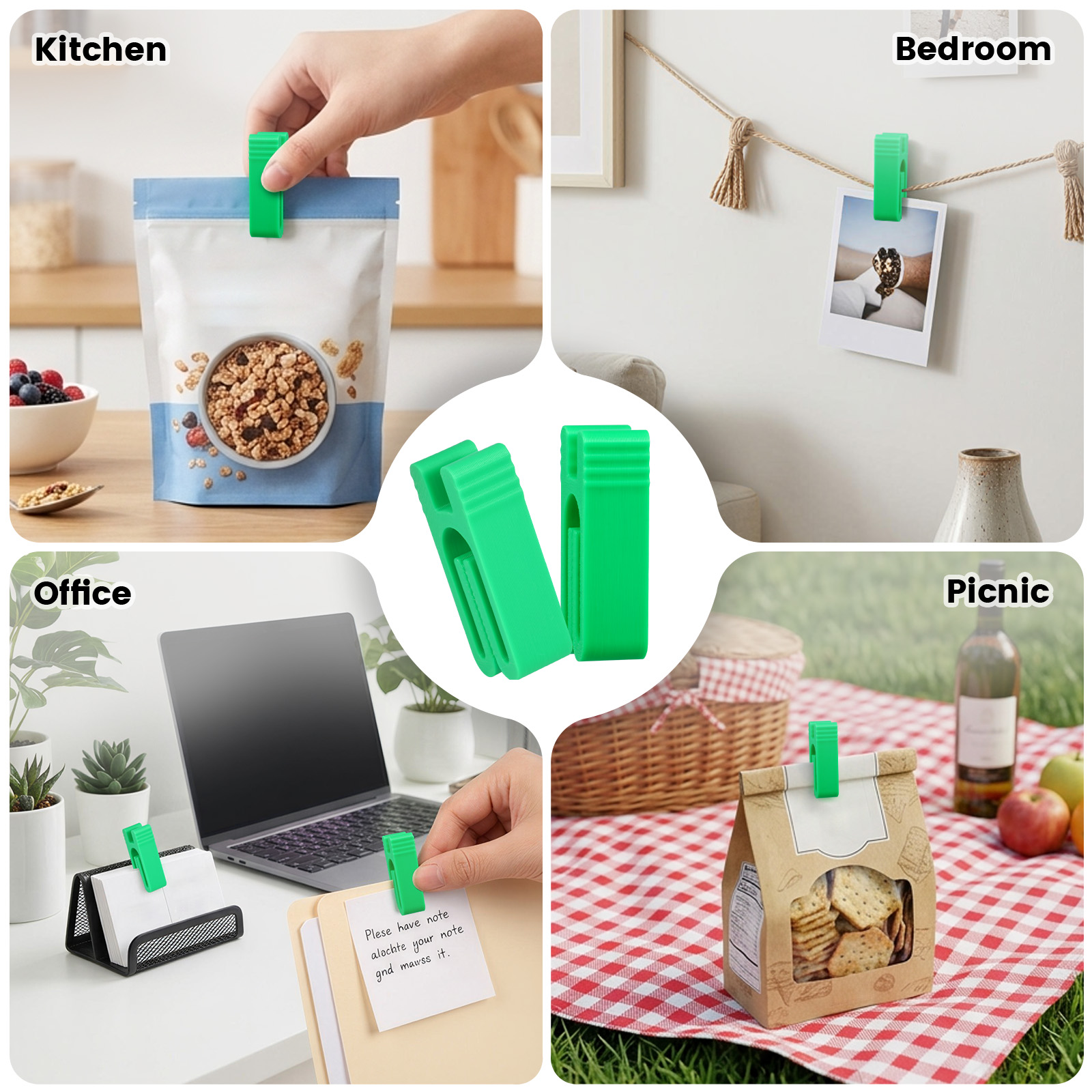 10Pcs Snack Bag Seal Clip Mult - огляд і ціна Kitchen Jobs