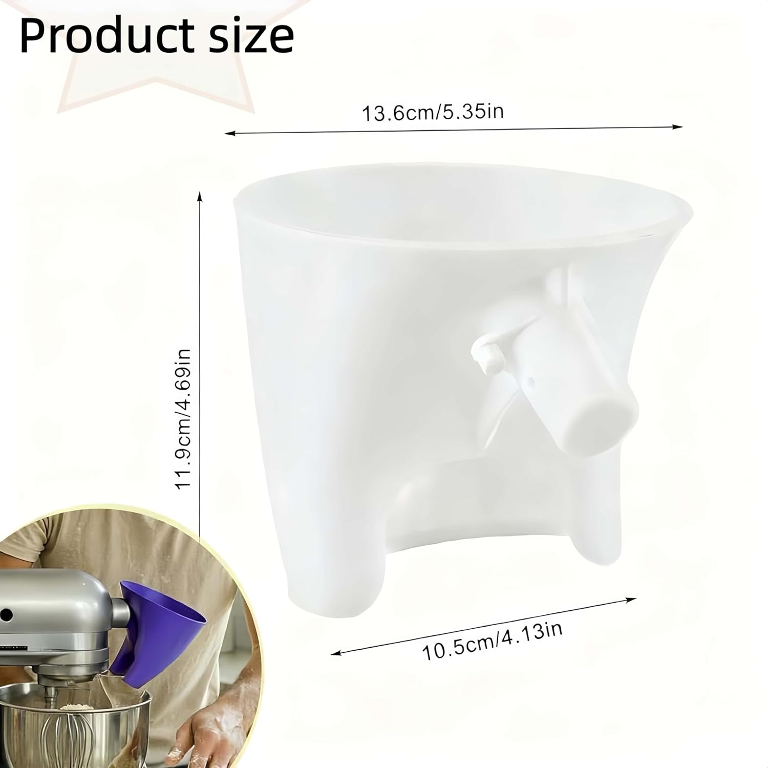 Flour Funne Mixer for Kitchen  - огляд і ціна Kitchen Baking Aid