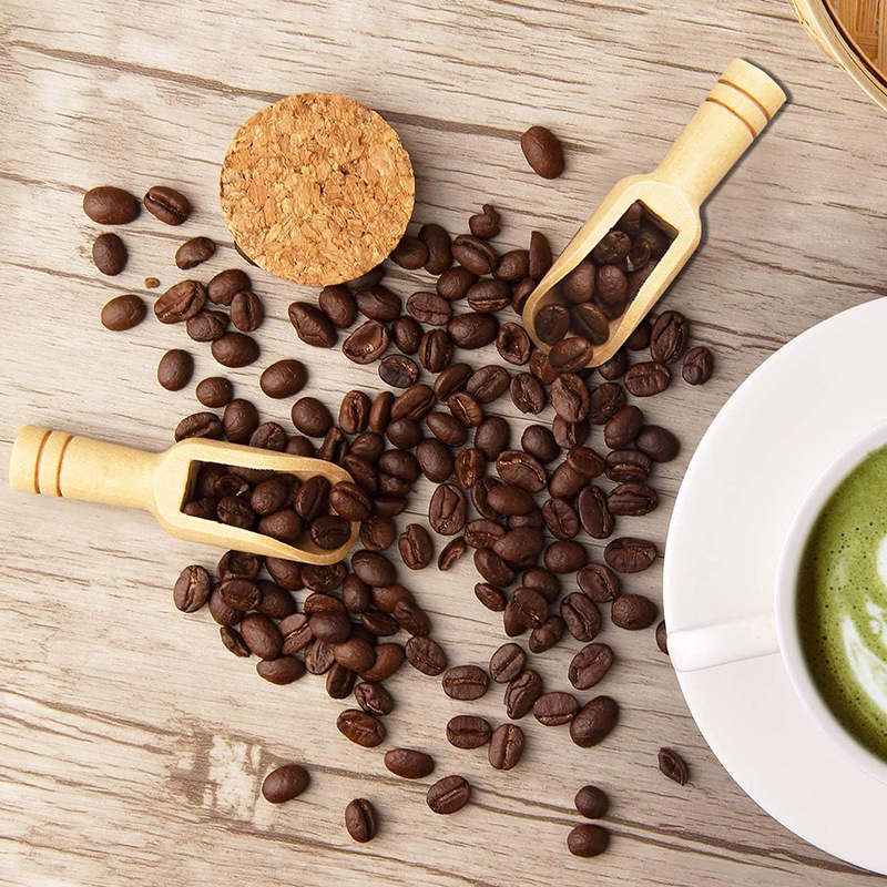 2/5PCS Wooden Coffee Scoop Set - огляд і ціна Mini Kitchen Baking