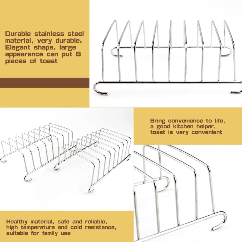 Toast Bread Rack Stainless Ste - огляд і ціна Kitchen Baking Pan Storage