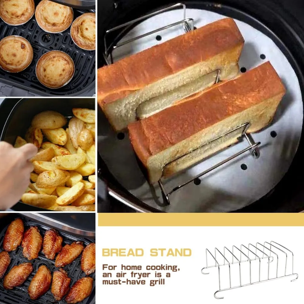 Toast Bread Rack Stainless Ste - огляд і ціна Kitchen Baking Pan Storage