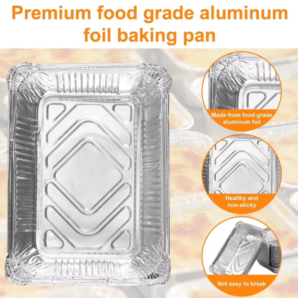 10PCS Disposable Aluminum Foil - огляд і ціна Kitchen Baking Pan Storage