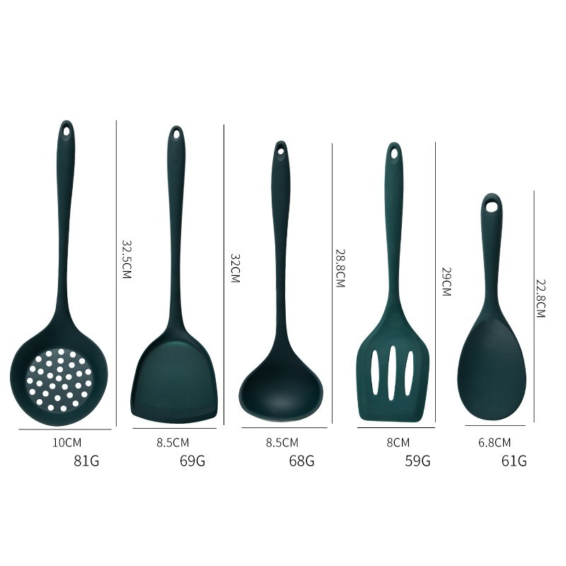 5Pcs Food Grade Silicone Kitch - огляд і ціна Offset Spatula Set