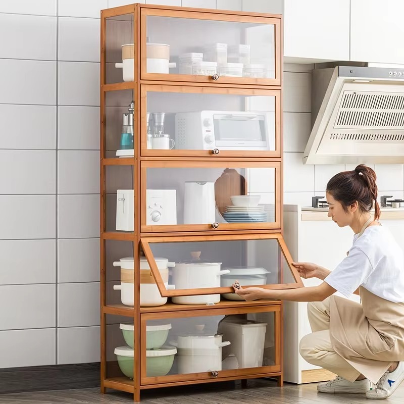 Kitchen cart mango wood adjust - огляд і ціна Kitchen Baking Cart