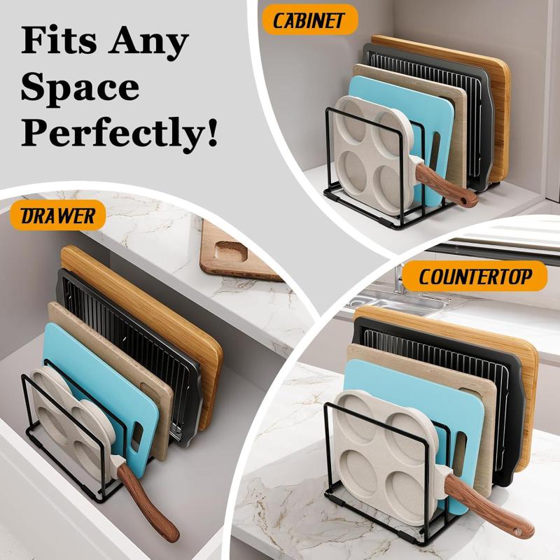 Anti-slip Feet Organizer Bakin - огляд і ціна Kitchen Baking Pan Storage