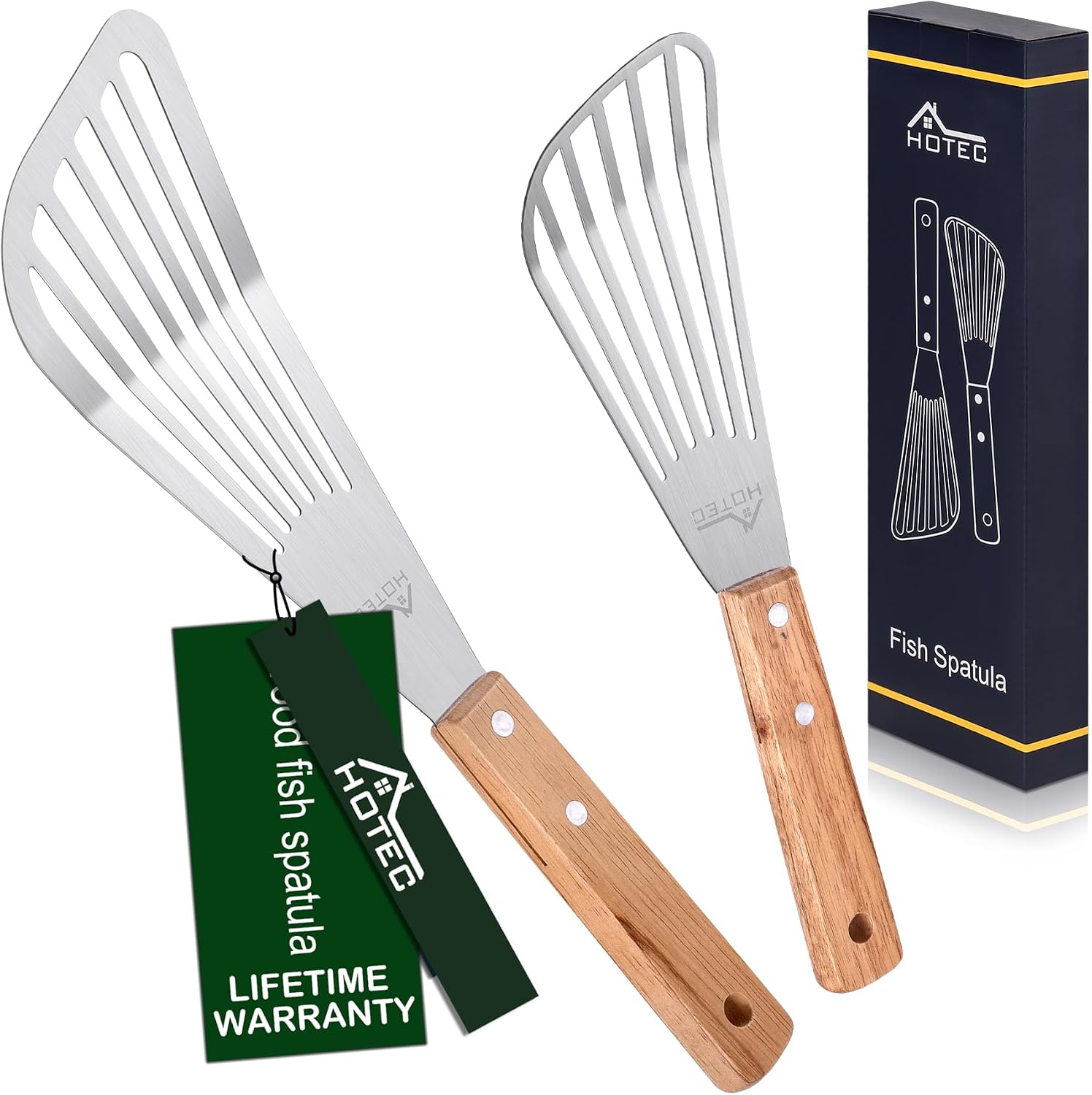 2pcs Stainless Steel Fish Spat - огляд і ціна Offset Spatula Set