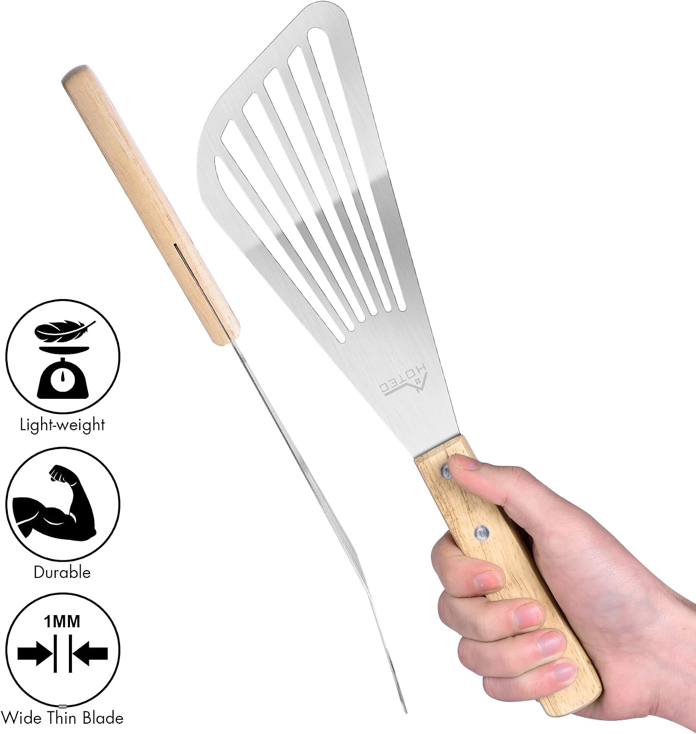 2pcs Stainless Steel Fish Spat - огляд і ціна Offset Spatula Set