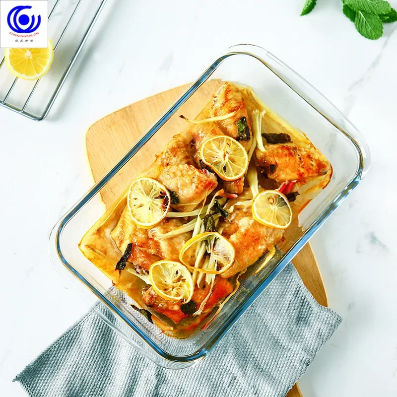Large Capacity Toughened Glass - огляд і ціна Kitchen Baking Pan Storage