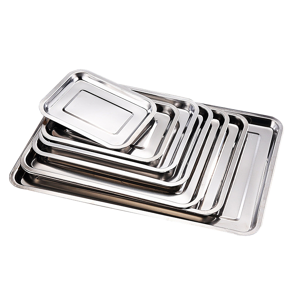 1PCS Stainless Steel Food Tray - огляд і ціна Kitchen Baking Pan Storage