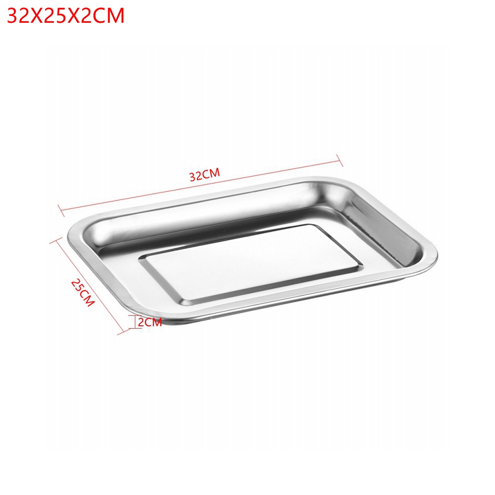 1PCS Stainless Steel Food Tray - огляд і ціна Kitchen Baking Pan Storage