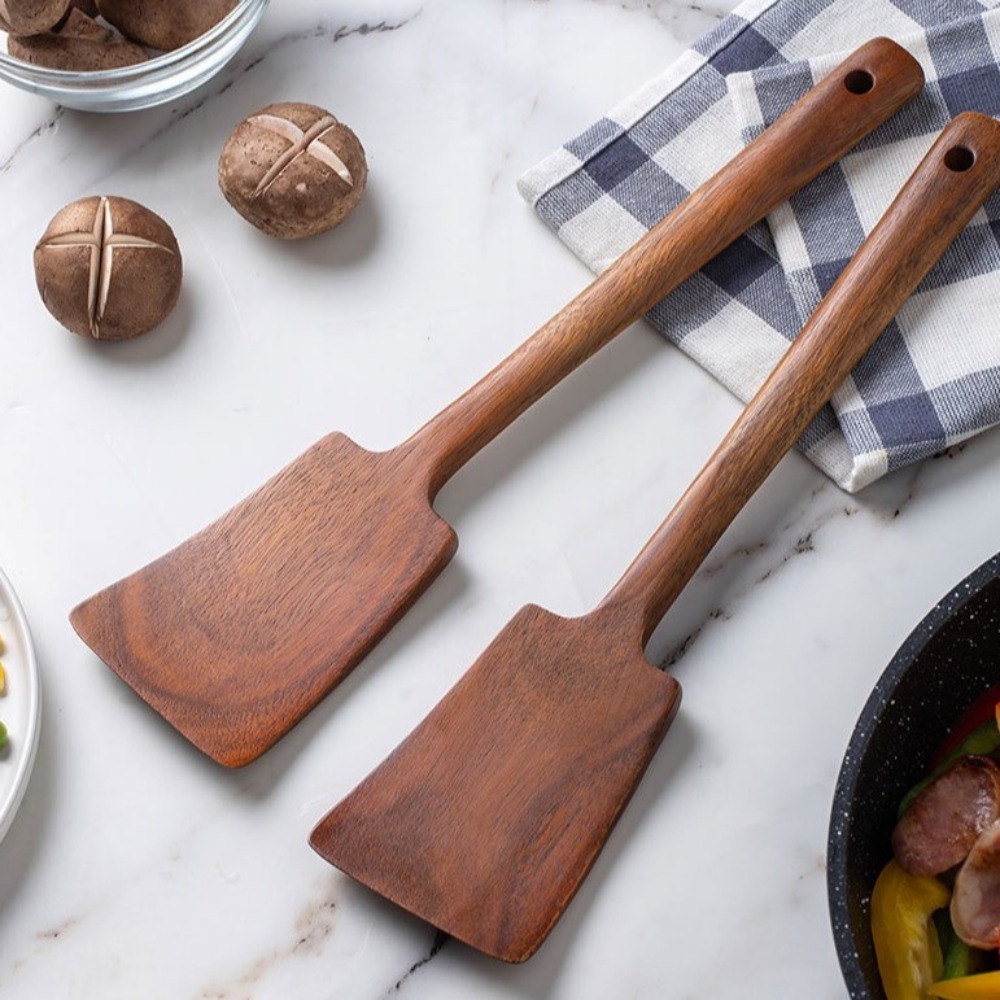34cm Solid Wood Cooking Spatul - огляд і ціна Offset Spatula Set
