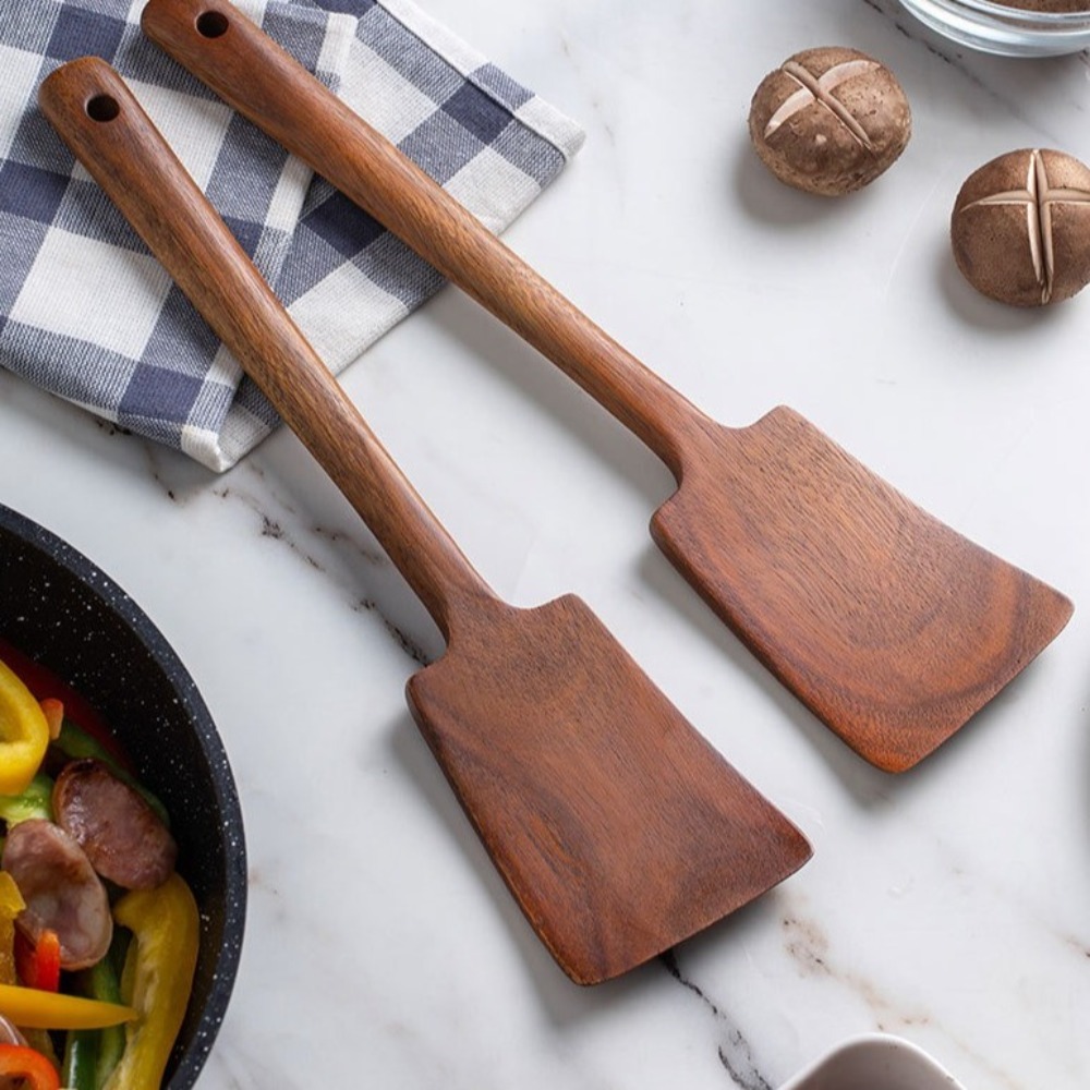 34cm Solid Wood Cooking Spatul - огляд і ціна Offset Spatula Set