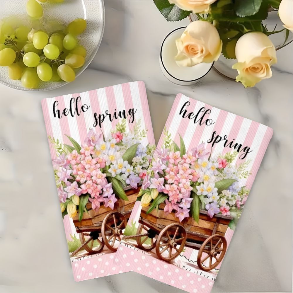 2Pcs, Spring Flower Cart Kitch - огляд і ціна Kitchen Baking Cart