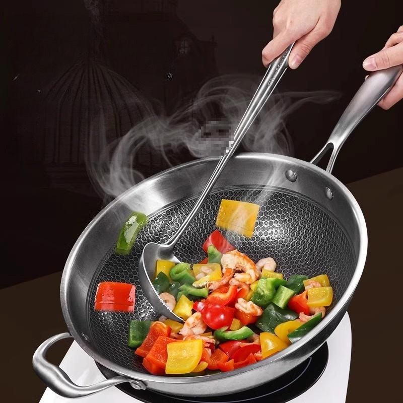 Food Stainless Steel Wok Spatu - огляд і ціна Offset Spatula Set
