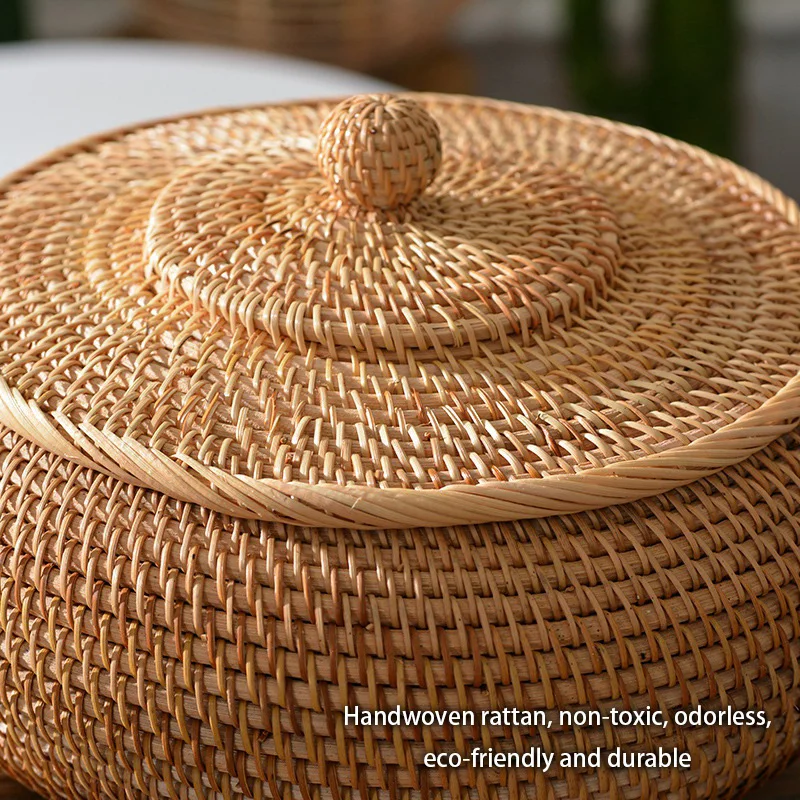 Handwoven Rattan Storage Box W - огляд і ціна Kitchen Baking Tray Storage